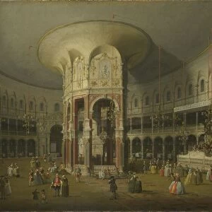 London: Interior of the Rotunda at Ranelagh, 1754. Artist: Canaletto (1697-1768)