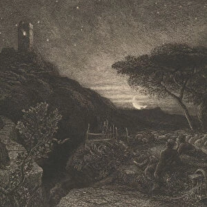 The Lonely Tower, 1879. Creator: Samuel Palmer