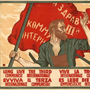 Long live the Third Communist International, 1920. Creator: Ivanov