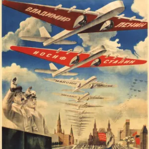 Long live our happy socialist Motherland (Poster), 1935. Artist: Klutsis, Gustav (1895-1938)