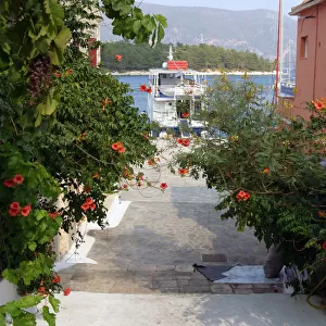 Looking towards the waterfront, Fiskardo, Kefalonia, Greece