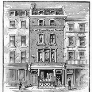 Lord Byrons birthplace, Holles Street, Cavendish Square, London, 1888