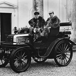 Lord Montagu with Prince Charles in 1899 Daimler, 1970. Creator: Unknown