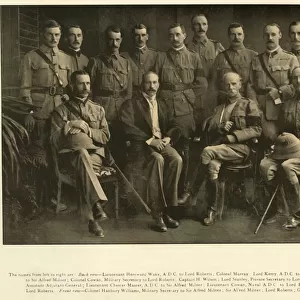 Lord Roberts and Sir Alfred Milner with their Personal Staffs, 1900, (1901). Creator: Unknown