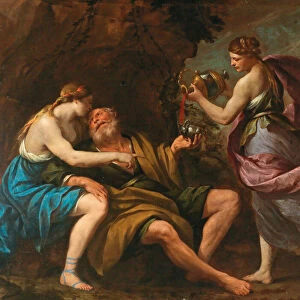 Lot and his Daughters, 1650s. Creator: Vaccaro, Andrea (1604-1670)