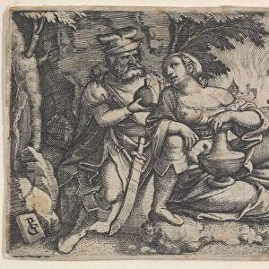 Lot and His Daughters. Creator: Georg Pencz