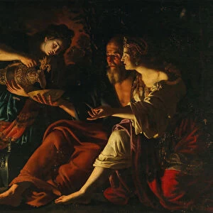 Lot and his Daughters. Creator: Guerrieri, Giovanni Francesco (1589-1657)