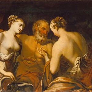Lot and his Daughters, End of 17th cen Artist: Pacelli, Matteo (1651-1732)