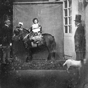 Louis Napoleon, Prince Imperial, on a pony, c1860-1863