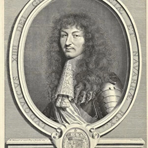 Louis XIV, King of France (1638-1715), 1664. Artist: Nanteuil, Robert (1623-1678)