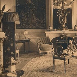 Louis XVI Room at the Cuban Embassy in Brussels, Belgium, 1927. Creator: Unknown