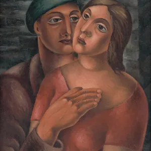 Lovers, 1926. Creator: Mikulas Galanda