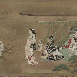 Lovers Visit, 1680-1730. Creator: Tamura Suio (Japanese)