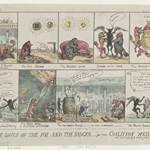 The Loves of the Fox and The Badger, or The Coalition Wedding. January 7, 1784