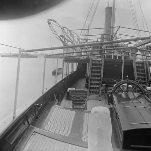 Lower deck on Venetia, 1920. Creator: Kirk & Sons of Cowes