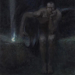 Lucifer, 1891. Creator: Stuck, Franz, Ritter von (1863-1928)