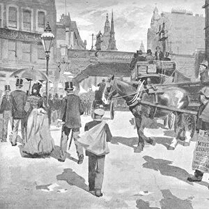 Ludgate Circus, 1891. Artist: William Luker