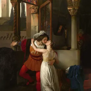 L'ultimo bacio dato a Giulietta da Romeo (The Last Kiss of Romeo and Juliet), 1823. Creator: Hayez, Francesco (1791-1882)