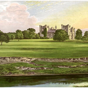 Lumley Castle, County Durham, home of the Earl of Scarbrough, c1880