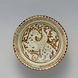 Luster Bowl with Winged Horse, Iran, late 12th century. Creator: Unknown
