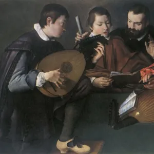 Lutes and violin; unknown Italian painter of the seventeenth century, 1948