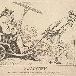Luxury, [1781] reissued 1786-95. Creator: Thomas Rowlandson