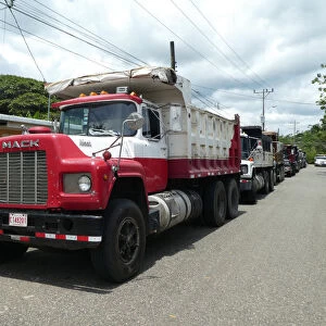 Mack Truck at a truck stop in Costa Rica 2018. Creator: Unknown