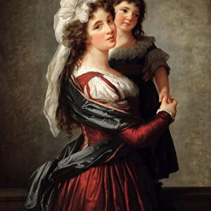 Madame Rousseau and her Daughter, 1789