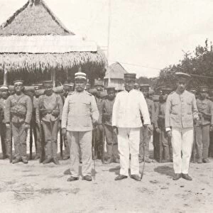 Madeira-Mamore Railway: On the Bolivia-Brazil frontier: Bolivian officers and soldiers, 1914