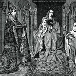 Madonna and Child with Canon Joris van der Paele, 1436, (1870)