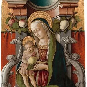 Madonna and Child Enthroned with Donor, 1470. Creator: Carlo Crivelli