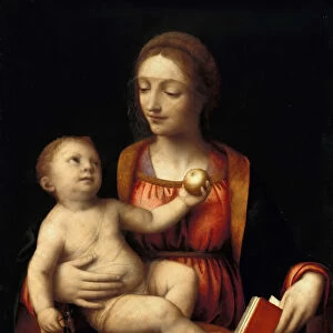 The Madonna and child holding an Apple, ca 1525-1550