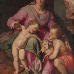 Madonna and Child with the Infant Saint John the Baptist, early 1570s. Creator: Santi di Tito