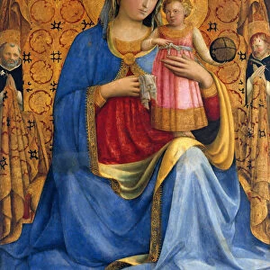Madonna and Child with Saints Dominic and Peter Martyr (Madonna dell Umilita), ca. 1433. Artist: Angelico, Fra Giovanni, da Fiesole (ca. 1400-1455)