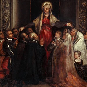 Madonna della Misericordia (Madonna of Mercy), 1573. Creator: Titian (1488-1576)