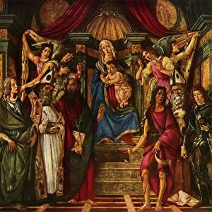 Madonna Enthroned with Six Saints, 1483, (1937). Creator: Sandro Botticelli