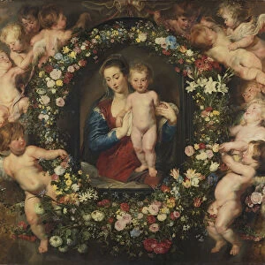 Madonna in a Garland of Flowers, c. 1616-1618
