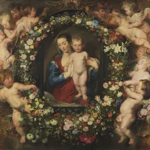 Madonna in a Garland of Flowers, c. 1616-1618