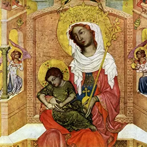 Madonna of Kladsko, detail, c1350 (1955). Artist: Master of the Vyssi Brod Altar