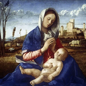The Madonna of the Meadow, c1500. Artist: Giovanni Bellini
