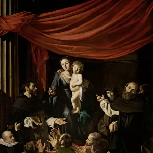 Madonna of the Rosary, 1605-1607. Artist: Caravaggio, Michelangelo (1571-1610)