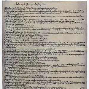 Magna Carta, English charter originally issued in 1215