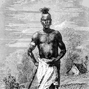 Mahe Labourer; An Excursion in Dahomey, 1871. Creator: J. Alfred Skertchly
