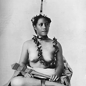 A maid of the village, Suenga, Samoa, 1902