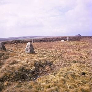 Nine Maidens Stone Circle, Cornwall, 20th century. Artist: CM Dixon