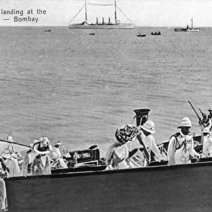 Their Majesties landing at the Apollo Bunder, Bombay, India, early 20th century