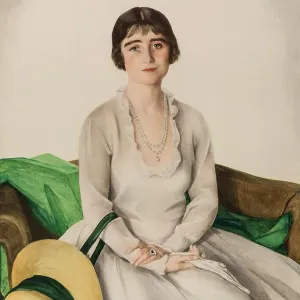 Her Majesty Queen Elizabeth Bowes-Lyon (1900-2002), c. 1925 Creator: Sorin, Saveli Abramovich (1878-1953) Her Majesty Queen Elizabeth Bowes-Lyon (1900-2002), c. 1925 Creator: Sorin, Saveli Abramovich (1878-1953)