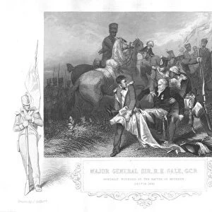 Major-General Robert Henry Sale mortally wounded at Moodkee (Mudkhi), 1845