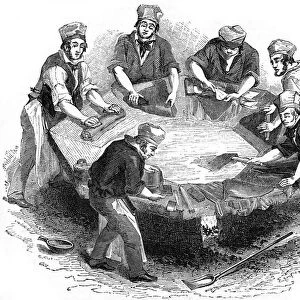 Making beaver hats, 1841