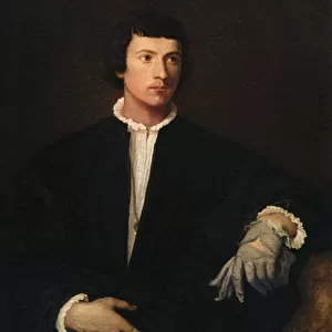 The Man with a Glove, c1520, (1937). Artist: Titian